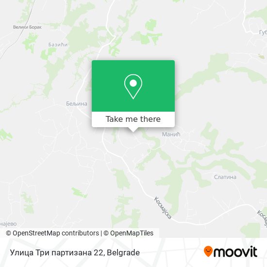 Улица Три партизана 22 map