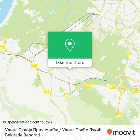 Улица Радоја Првуловића / Улица Браће Лукић map