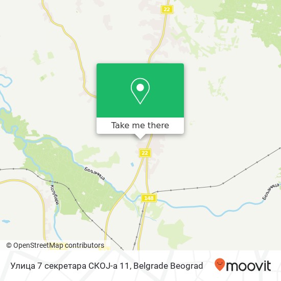 Улица 7 секретара СКОЈ-а 11 map