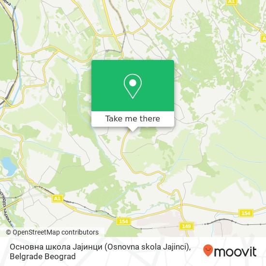 Основна школа Јајинци (Osnovna skola Jajinci) map