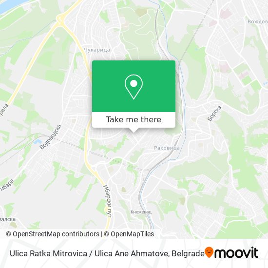 Ulica Ratka Mitrovica / Ulica Ane Ahmatove map