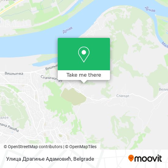 Улица Драгиње Адамовић map