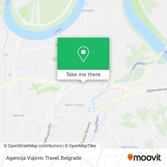 Agencija Vujovic Travel map