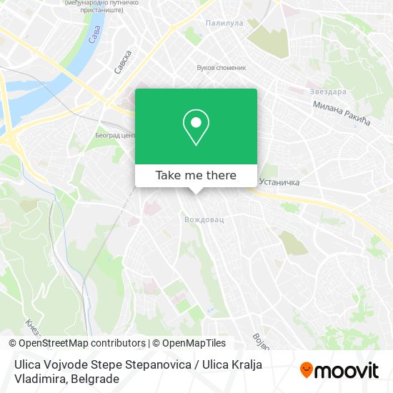 Ulica Vojvode Stepe Stepanovica / Ulica Kralja Vladimira map