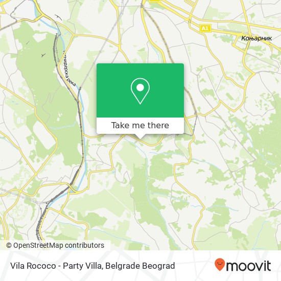 Vila Rococo - Party Villa map