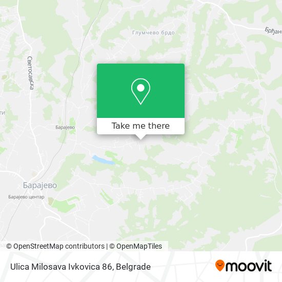 Ulica Milosava Ivkovica 86 map