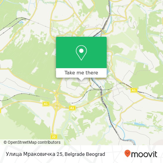 Улица Мраковичка 25 map