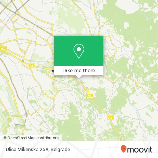 Ulica Mikenska 26А map