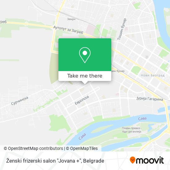 Ženski frizerski salon "Jovana +" map