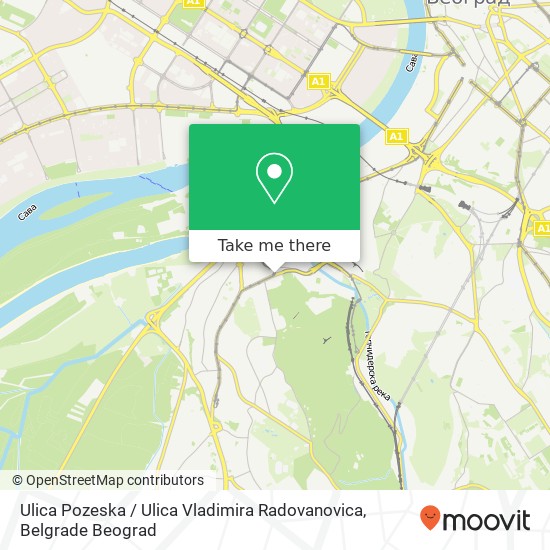 Ulica Pozeska / Ulica Vladimira Radovanovica map