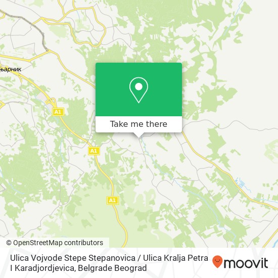 Ulica Vojvode Stepe Stepanovica / Ulica Kralja Petra I Karadjordjevica map