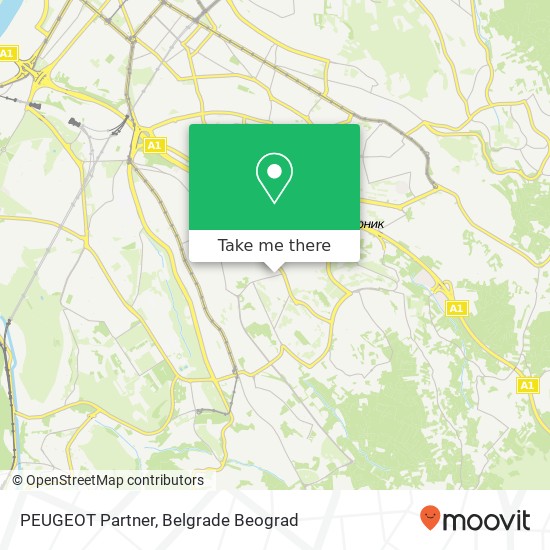 PEUGEOT Partner map