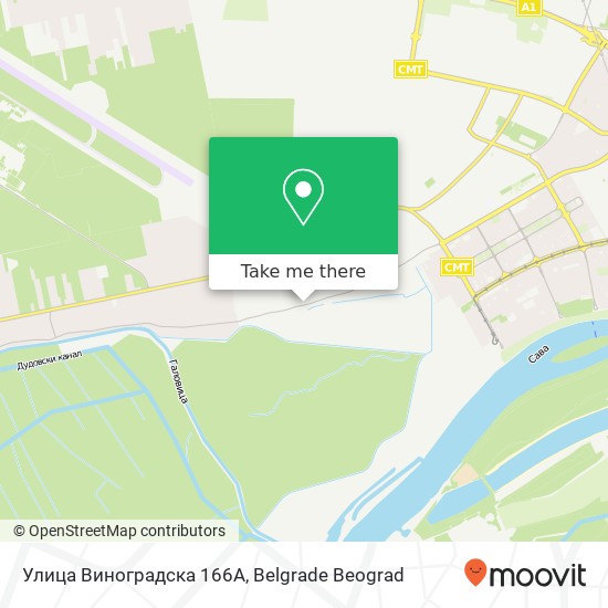 Улица Виноградска 166А map