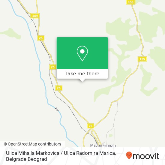 Ulica Mihaila Markovica / Ulica Radomira Marica map