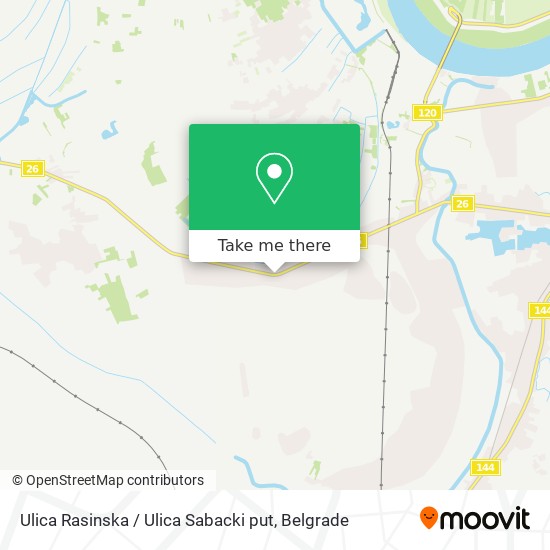 Ulica Rasinska / Ulica Sabacki put map