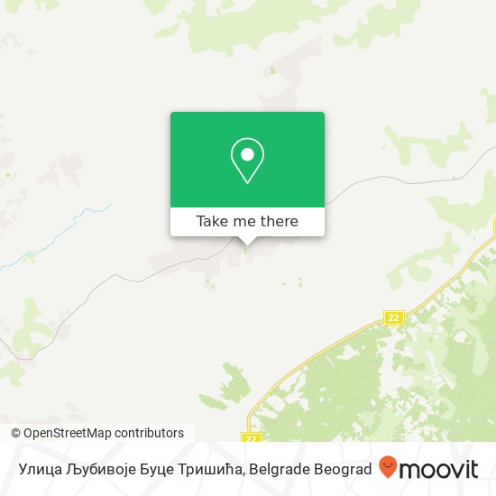 Улица Љубивоје Буце Тришића map