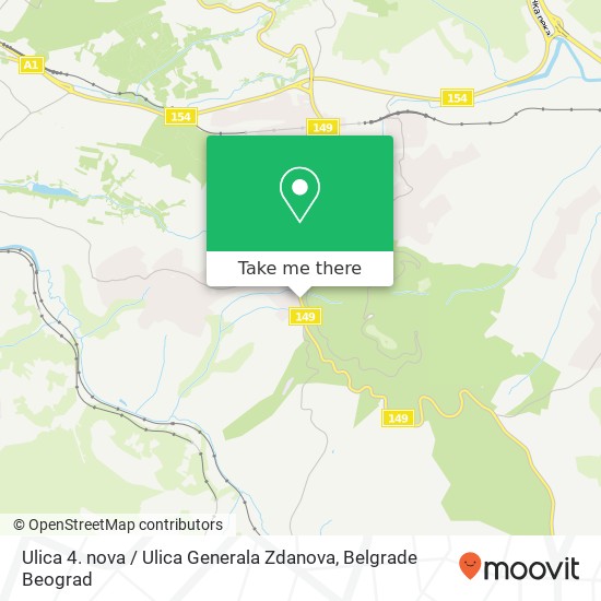 Ulica 4. nova / Ulica Generala Zdanova map