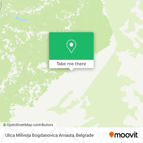 Ulica Milivoja Bogdanovica Arnauta map