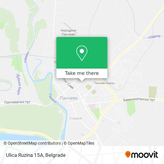 Ulica Ruzina 15А map