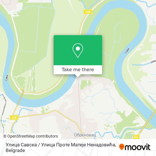 Улица Савска / Улица Проте Матеје Ненадовића map