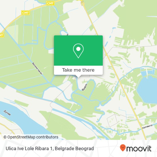 Ulica Ive Lole Ribara 1 map