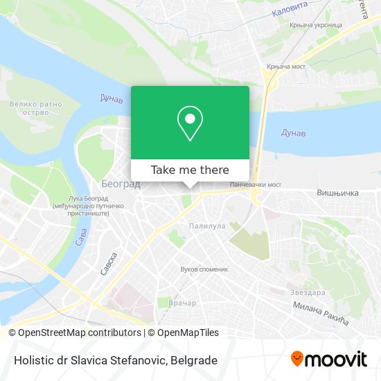 Holistic dr Slavica Stefanovic map