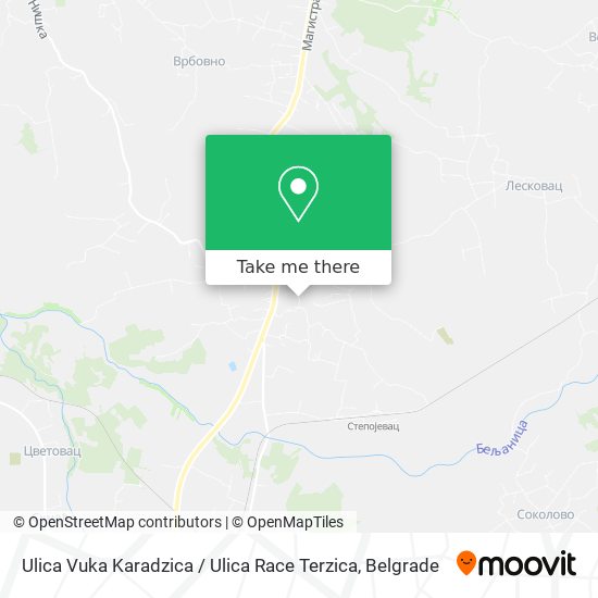 Ulica Vuka Karadzica / Ulica Race Terzica map