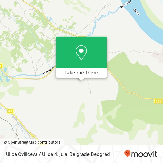 Ulica Cvijiceva / Ulica 4. jula map