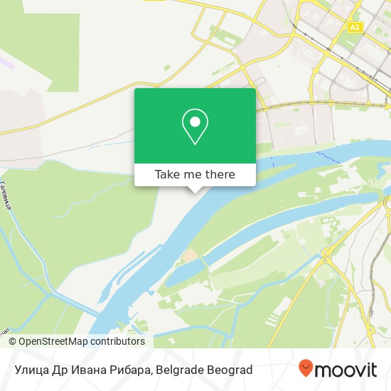 Улица Др Ивана Рибара map