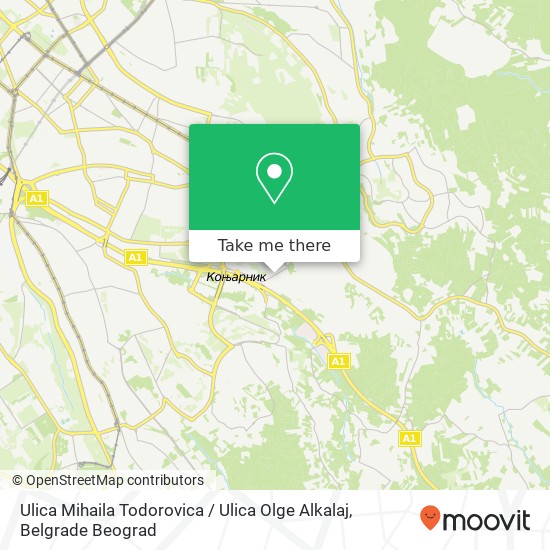 Ulica Mihaila Todorovica / Ulica Olge Alkalaj map