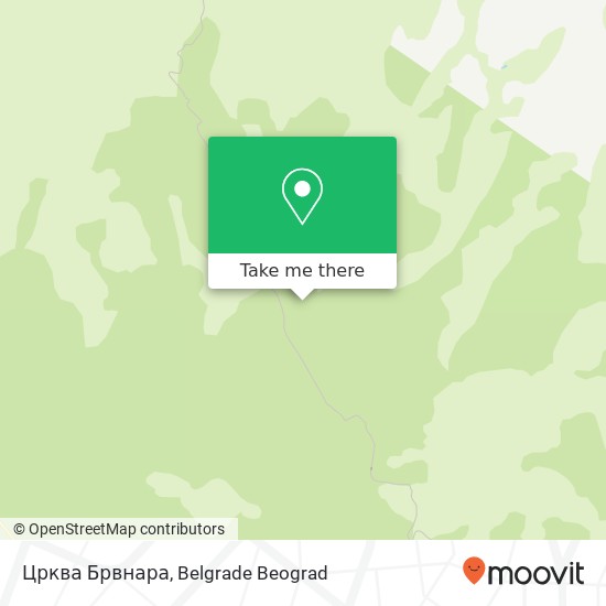 Црква Брвнара map