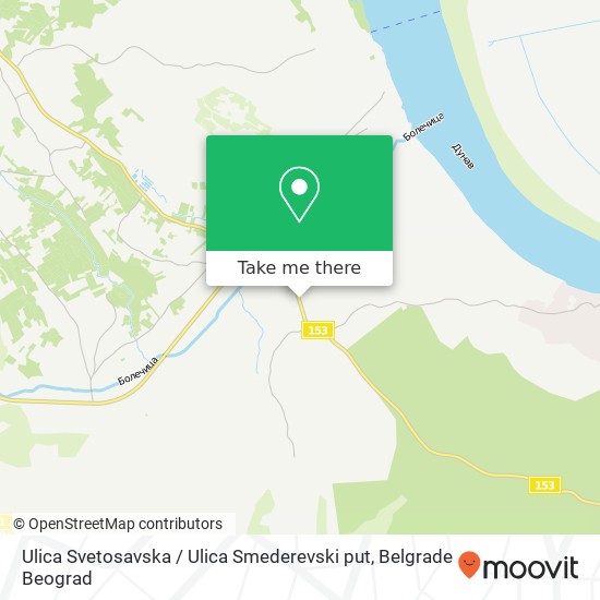 Ulica Svetosavska / Ulica Smederevski put map