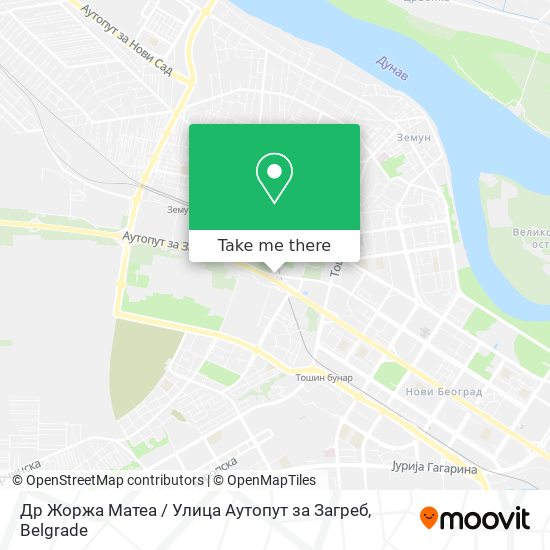 Др Жоржа Матеа / Улица Аутопут за Загреб map