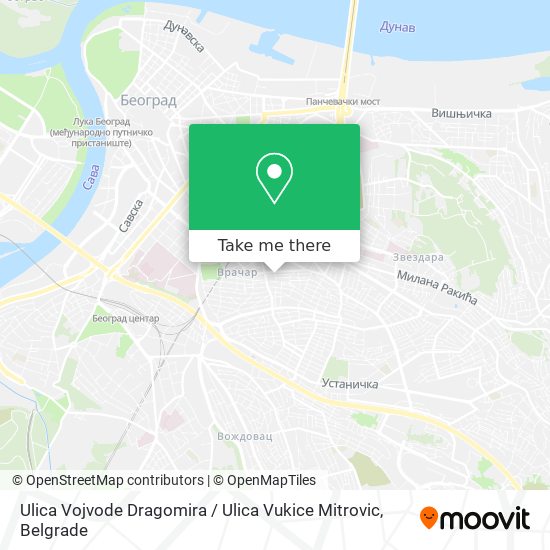 Ulica Vojvode Dragomira / Ulica Vukice Mitrovic map