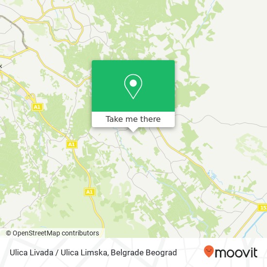 Ulica Livada / Ulica Limska map