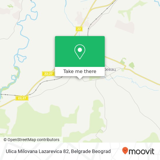 Ulica Milovana Lazarevica 82 map