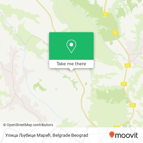 Улица Љубице Марић map