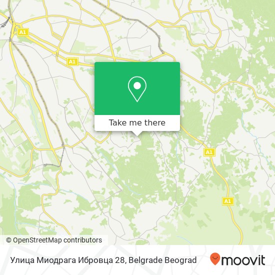 Улица Миодрага Ибровца 28 map