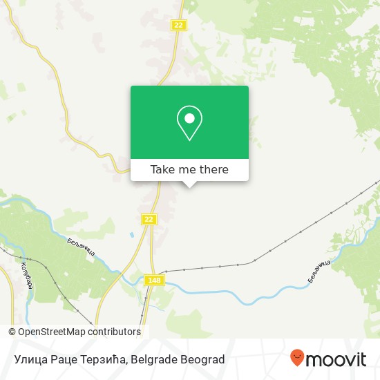 Улица Раце Терзића map