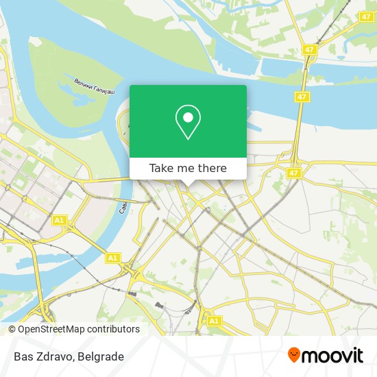 Bas Zdravo map