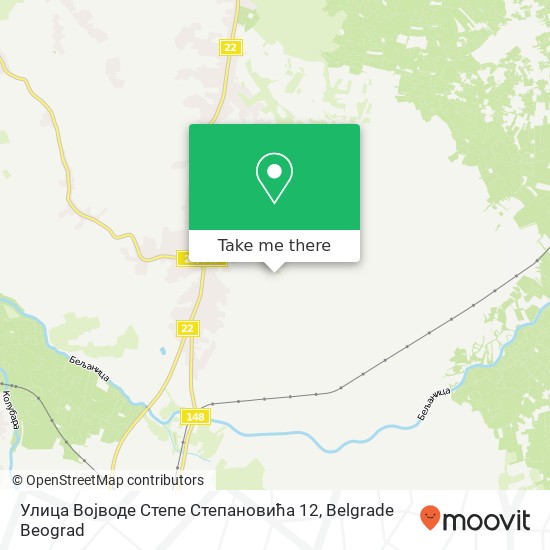 Улица Војводе Степе Степановића 12 map