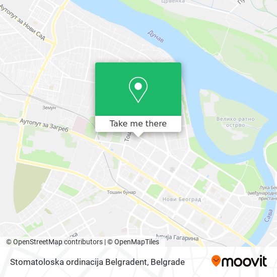 Stomatoloska ordinacija Belgradent map