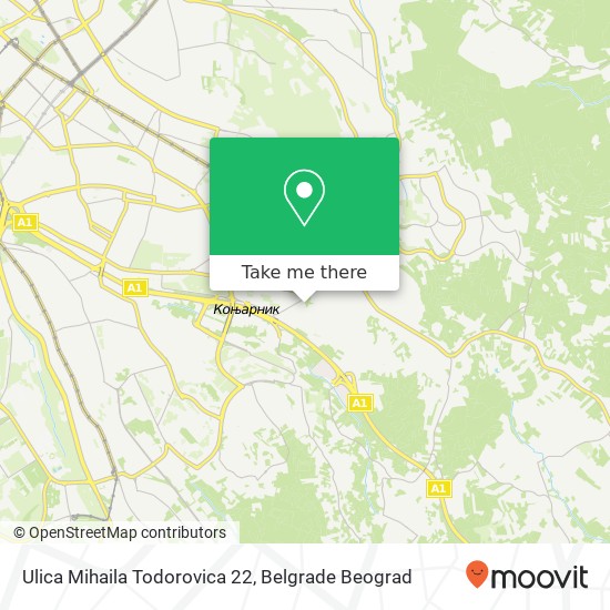 Ulica Mihaila Todorovica 22 map