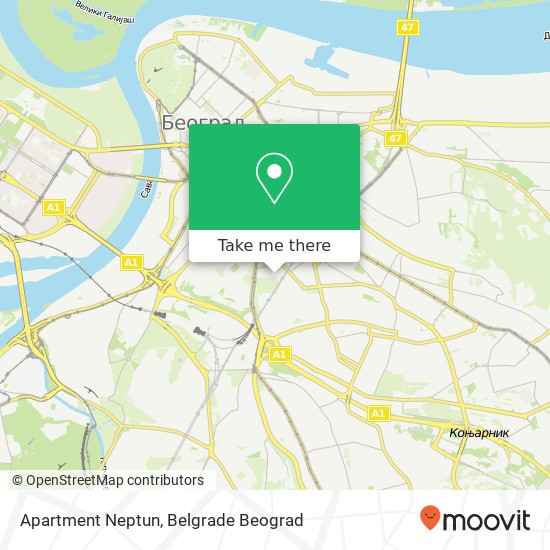 Apartment Neptun map