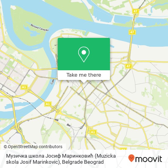 Музичка школа Јосиф Маринковић (Muzicka skola Josif Marinkovic) map