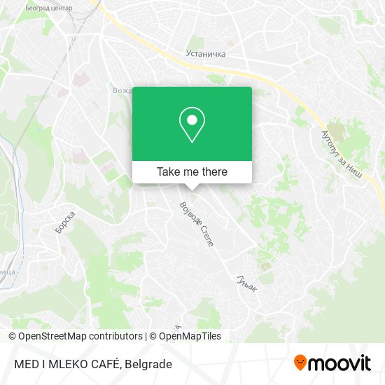MED I MLEKO CAFÉ map