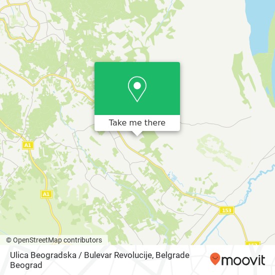 Ulica Beogradska / Bulevar Revolucije map