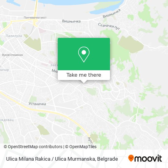 Ulica Milana Rakica / Ulica Murmanska map