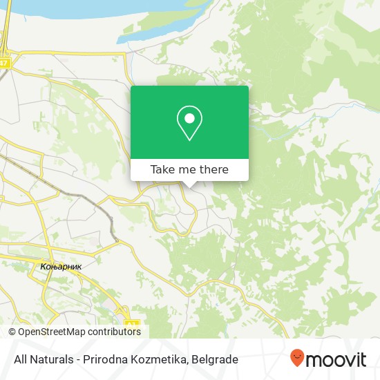 All Naturals - Prirodna Kozmetika map