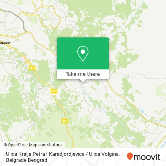 Ulica Kralja Petra I Karadjordjevica / Ulica Volgina map